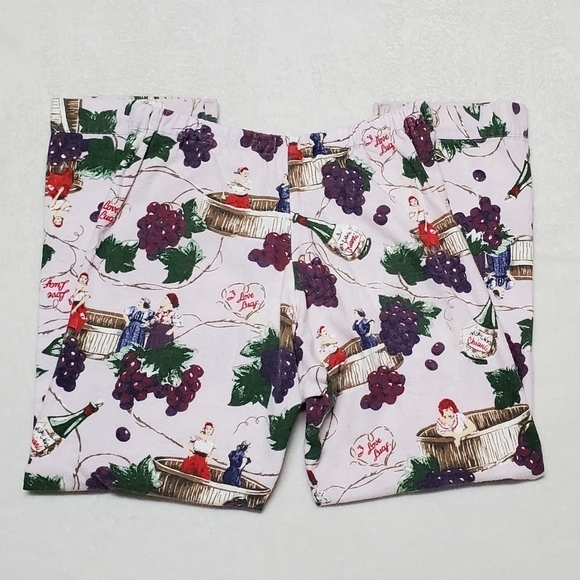 RARE Vintage Nick & Nora I Love Lucy Italian Movie Cotton Flannel Pajama Set Sm - Picture 14 of 16